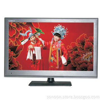 15.4-inch LCD TV, metal look casing